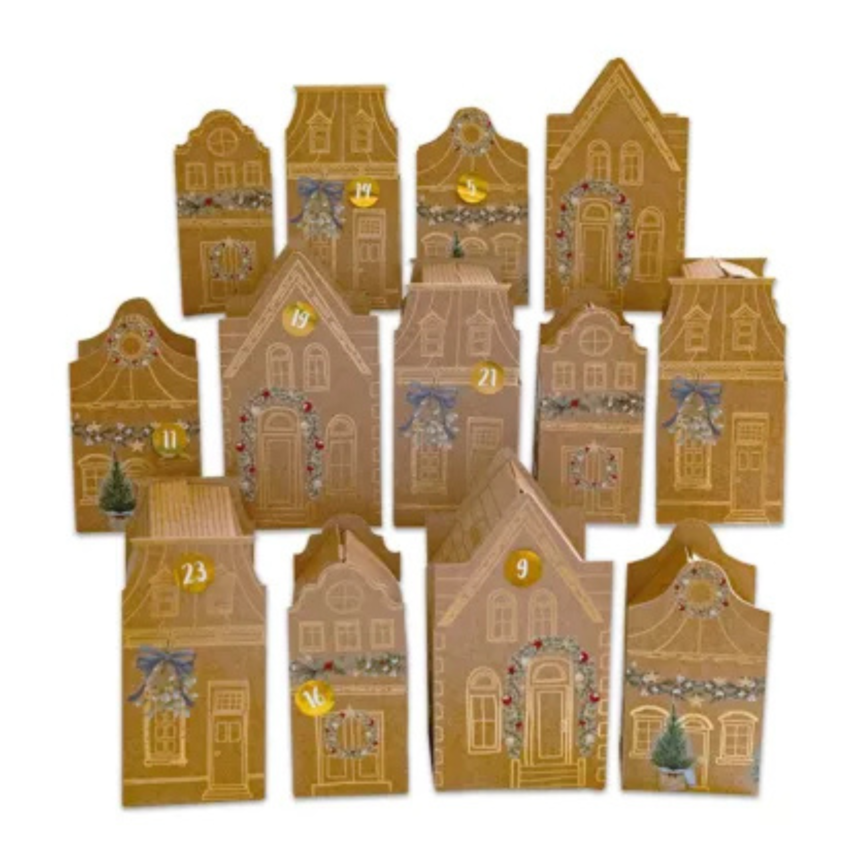 Papierdrachen Adventskalender zum Selbstbefüllen - Altstadt