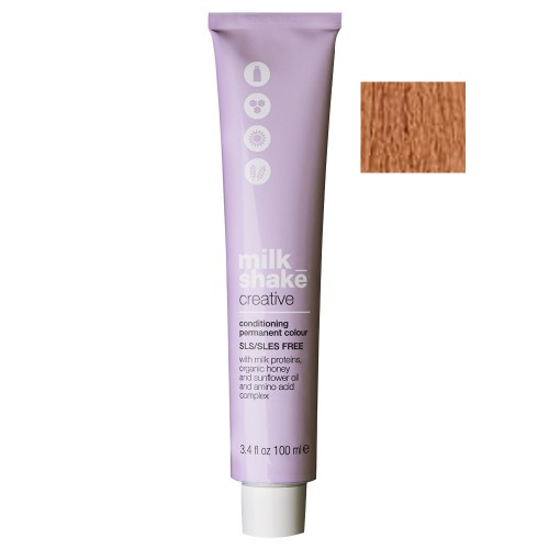 Milk_shake Creative Conditioning Permanent Colour 100ml 7.431 Copper Gold Ash Medium Blond