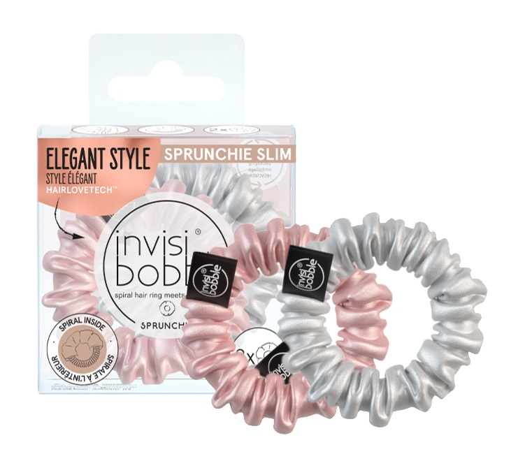 Invisibobble Sprunchie Slim Duo Bella Chrome