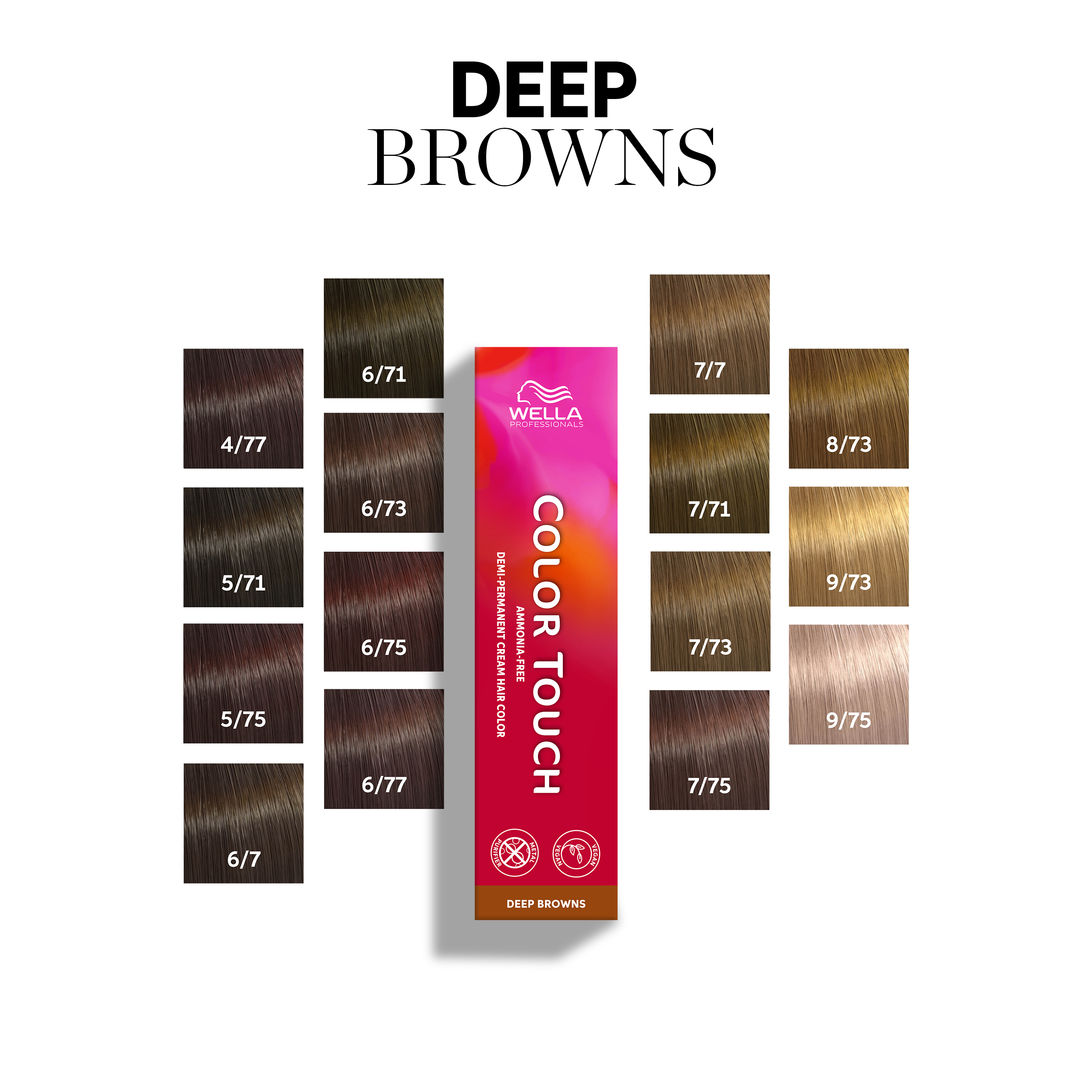 Wella Color Touch Deep Browns 9/73 Lichtblond Braun-Gold 60 ml Wella Color Touch Deep Browns 9/73 Lichtblond Braun-Gold 60 ml