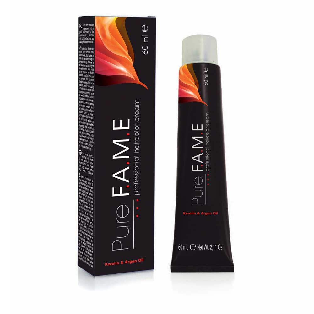 Pure Fame Professional Haircolor Cream 6.5 Dunkelblond Mahagoni 60 ml