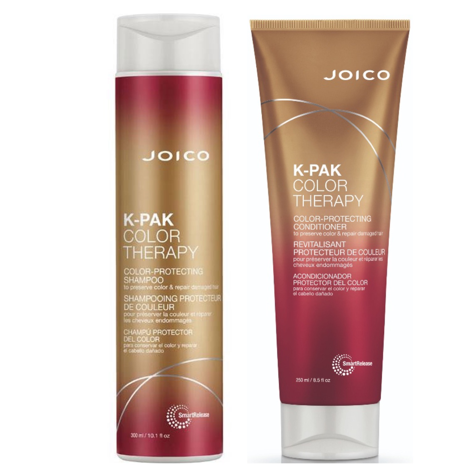 Joico K-Pak Color Therapy Set - K-Pak Color Therapy Color-Protecting Shampoo 300ml + K-Pak Color Therapy Color-Protecting Conditioner 250ml