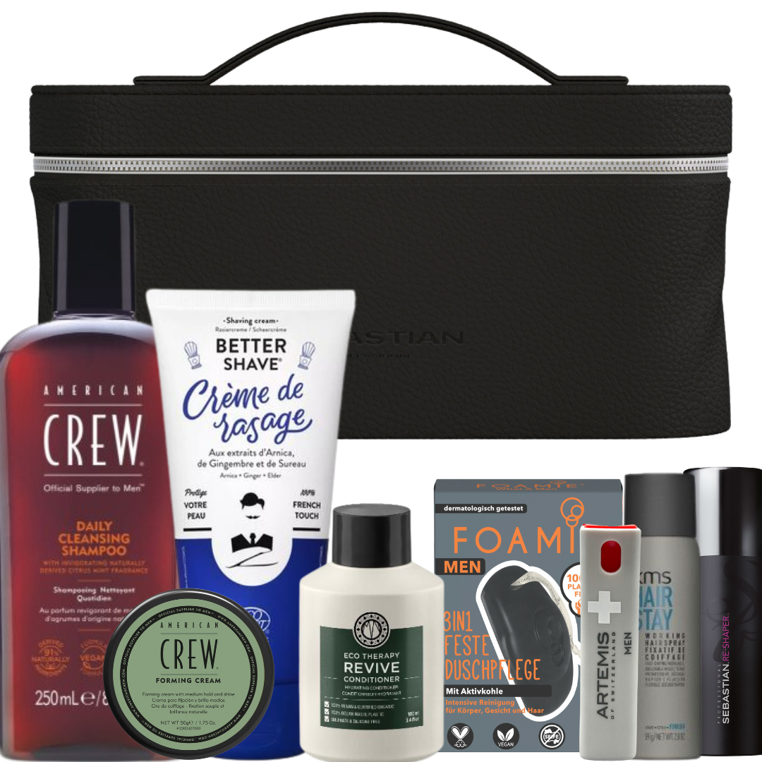 Premium Herrenpflege-Set mit Kulturbeutel