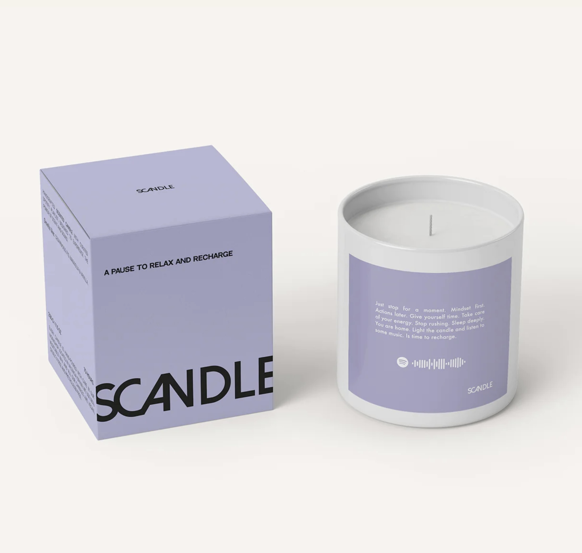 Scandle Duftkerze A Pause To Relax & Recharge Scandle Duftkerze A Pause To Relax & Recharge