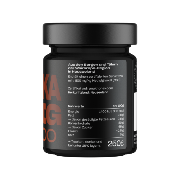 Anuk Manuka Honig MGO 800 150g Anuk Manuka Honig MGO 800 150g