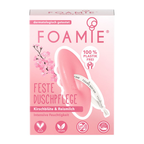 Foamie Feste Duschpflege Cherry Kiss - Kirschblüte & Reismilch 80g Foamie Feste Duschpflege Cherry Kiss - Kirschblüte & Reismilch 80g