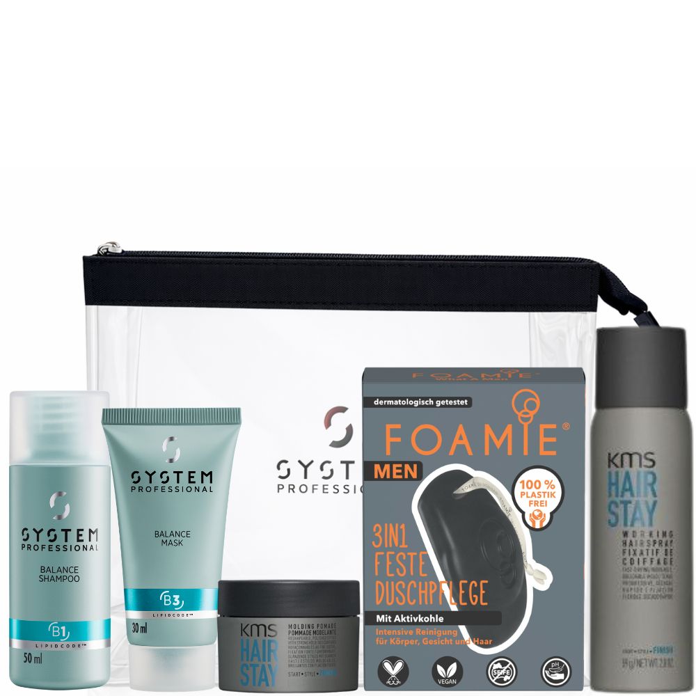 HairGecko Men's Travel Set – Premium Pflege & Styling für unterwegs