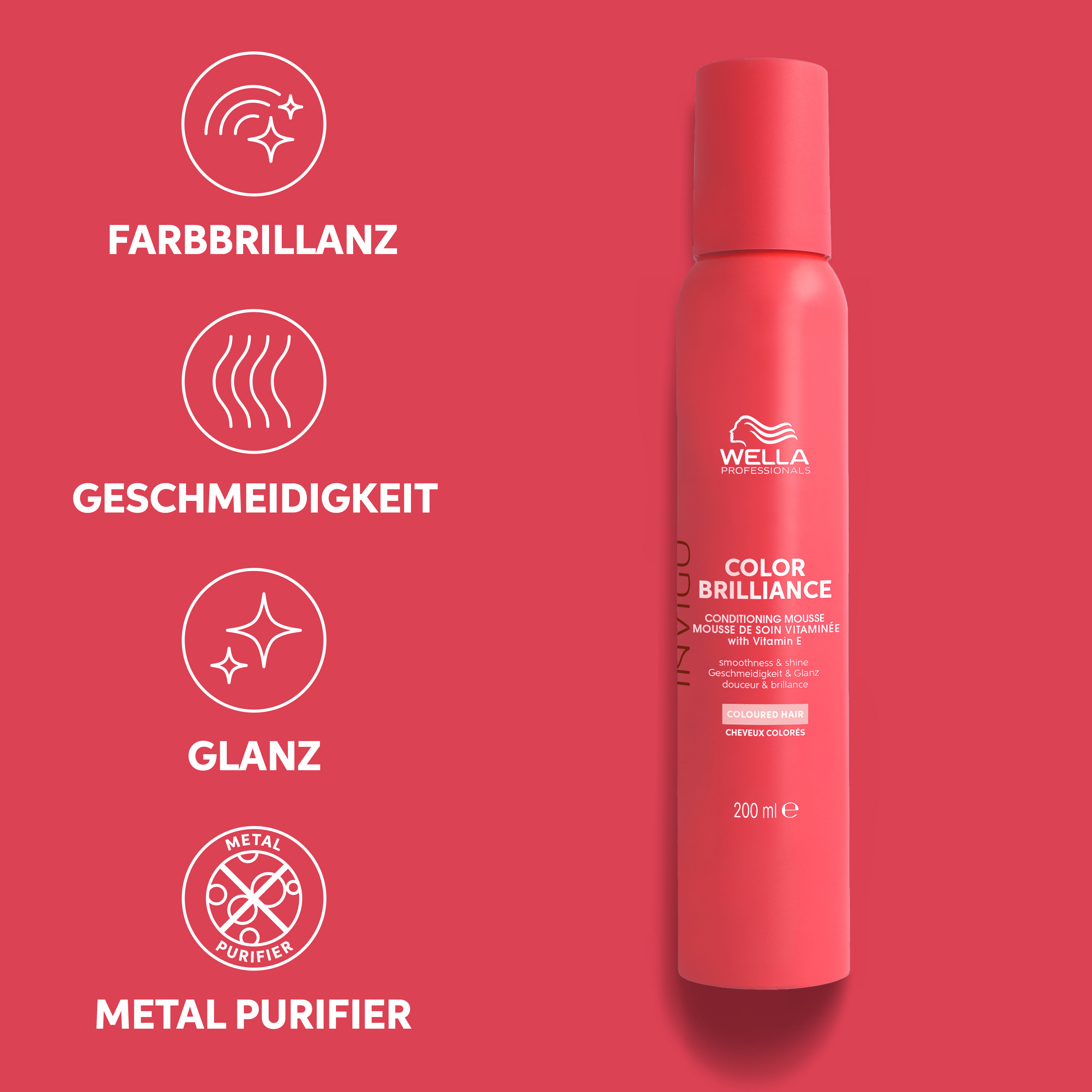 Wella Invigo Color Brilliance Vitamin Conditioning Mousse Leave-In 200 ml