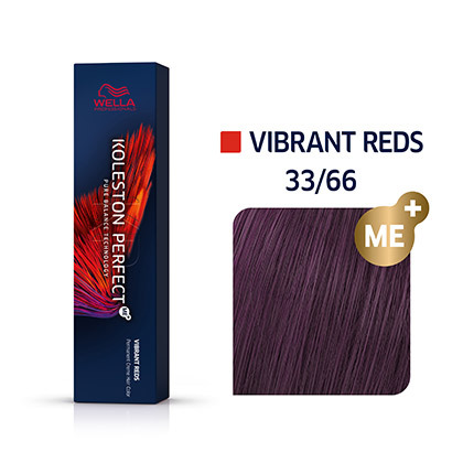 Wella KOLESTON PERFECT Vibrant Reds 33/66 Dunkelbraun intensiv Violett-intensiv 60ml