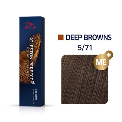 Wella KOLESTON PERFECT Deep Browns 5/71 Hellbraun Braun-Asch 60ml