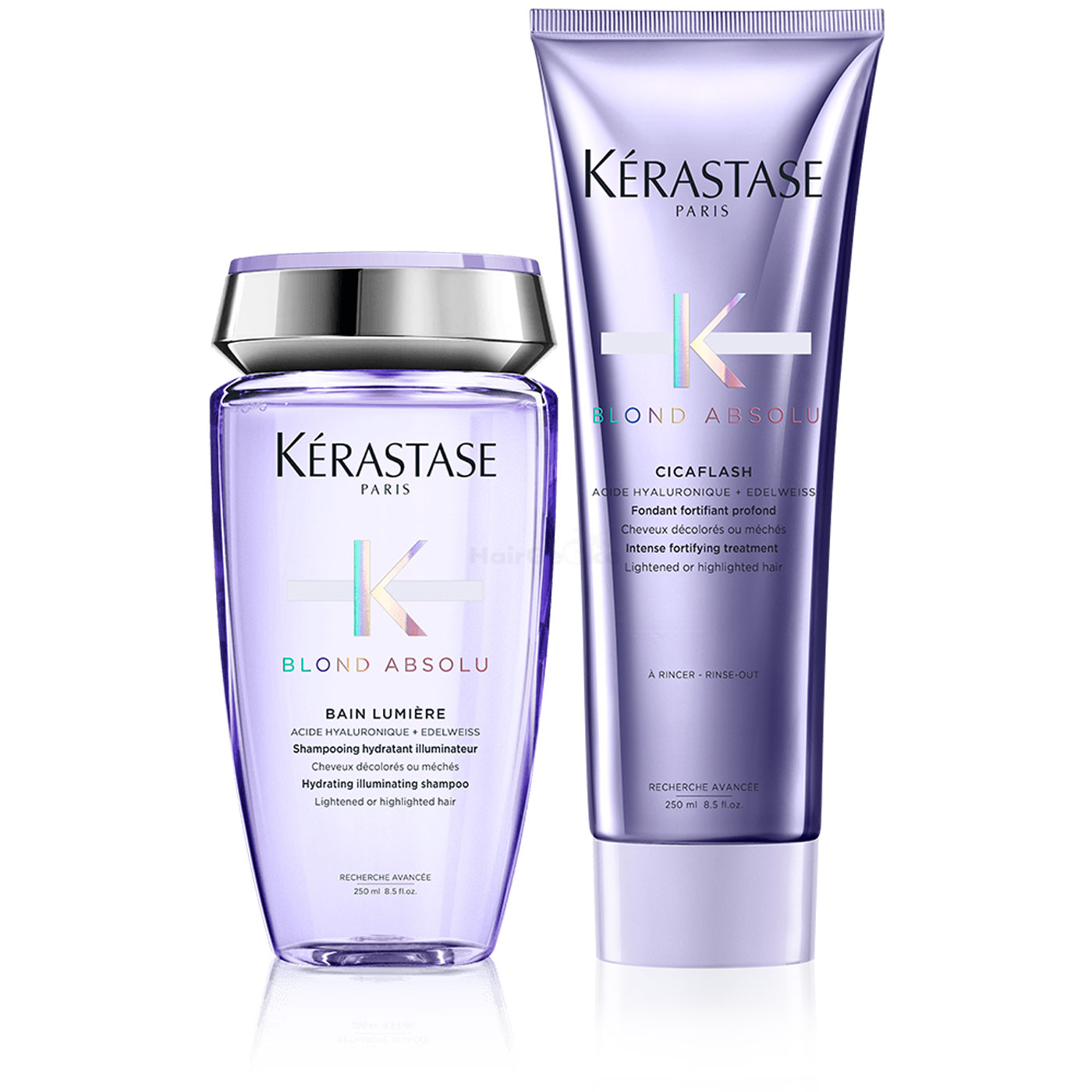 Kerastase Blond Absolu Set - Bain Lumière Shampoo 250ml + Cicaflash 250ml