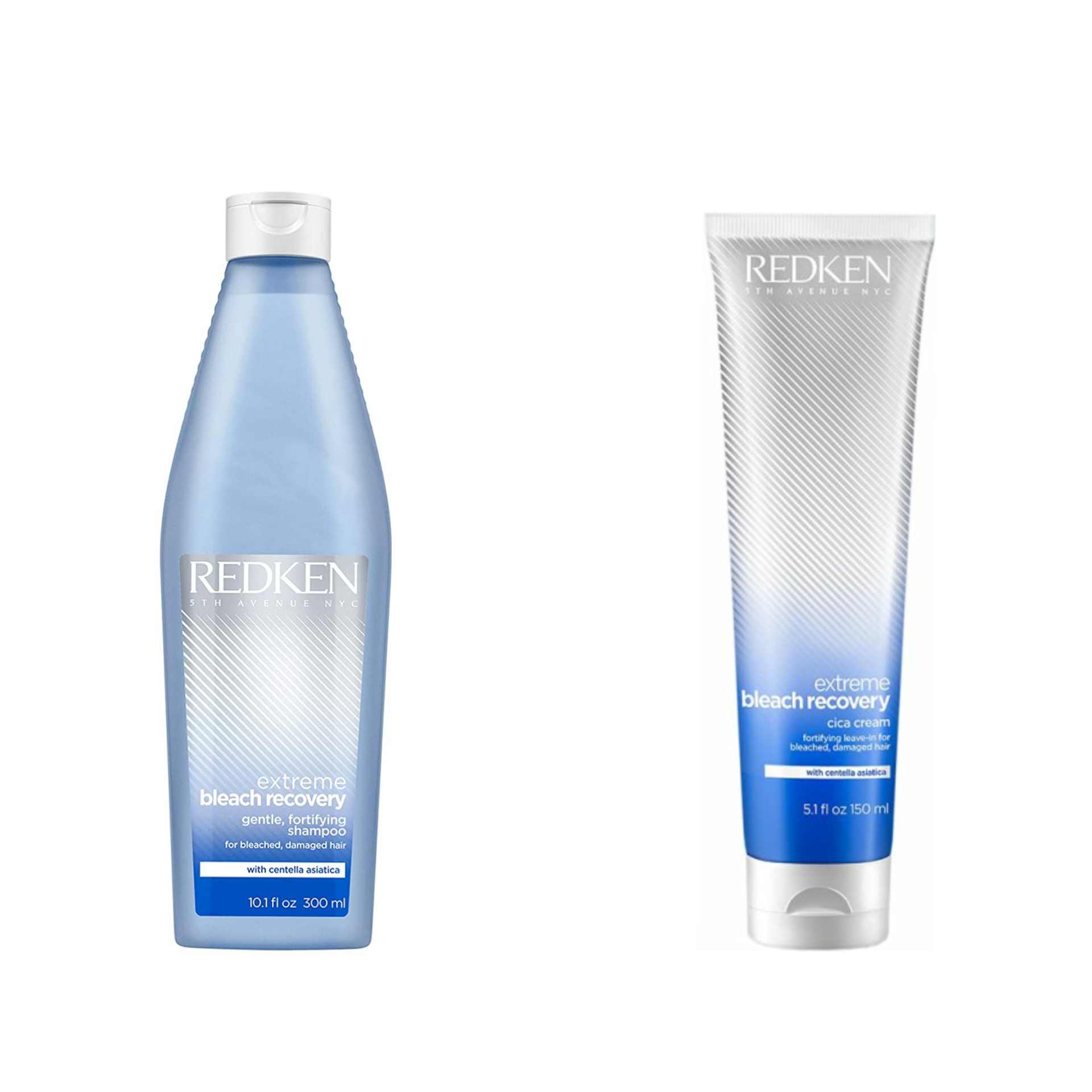 Redken Extreme Bleach Recovery 1x Gentle Fortifying Shampoo 300ml - 1x Cica Cream 150ml