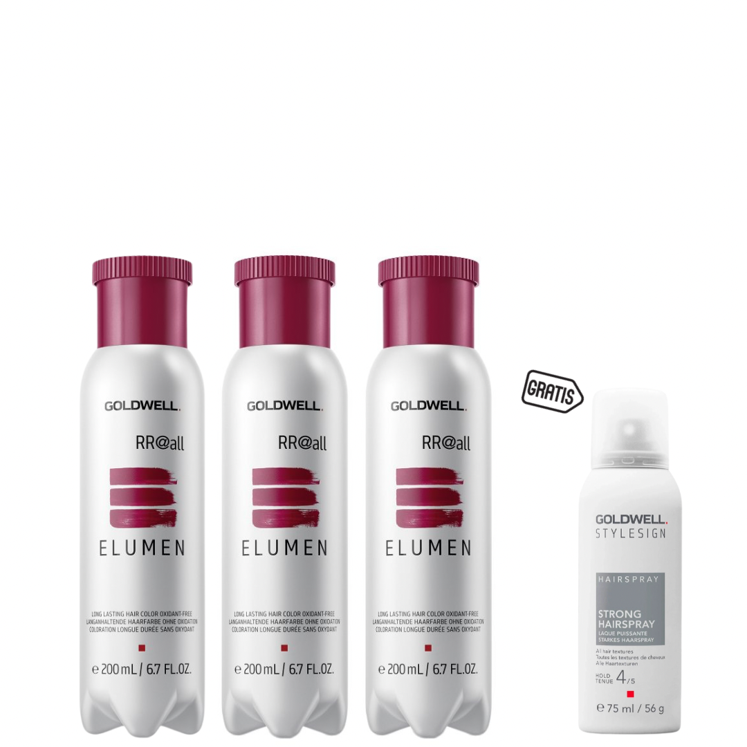 Goldwell Elumen RR@all 200 ml 3er Set + gratis Haarspray 75 ml