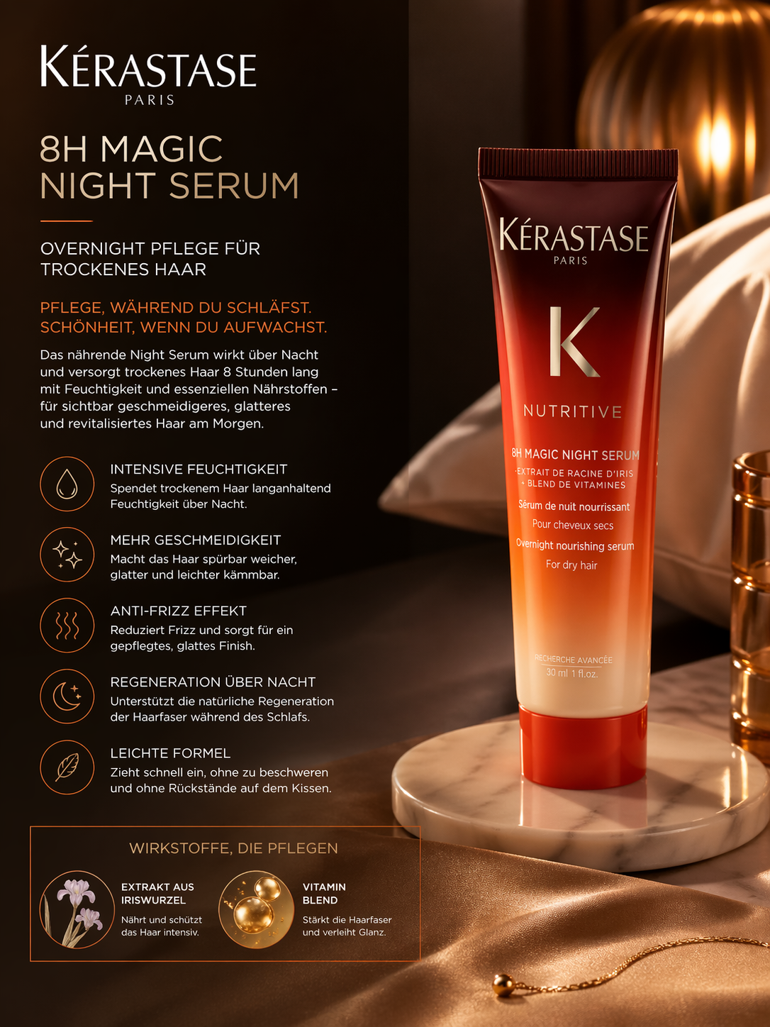 Kérastase Nutritive 8H Magic Night Serum Travelsize 30 ml 