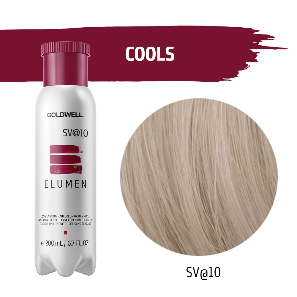 Goldwell Elumen Haarfarbe [SV@10] 200ml + 250ml Lock Versiegelung + 1x Kerasilk Sachet / Probe