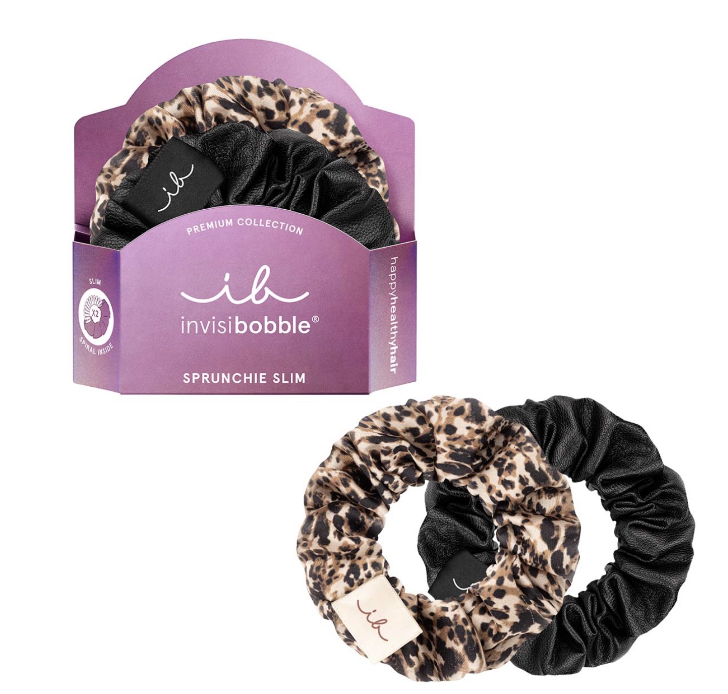 Invisibobble Sprunchie Slim Premium Leo is the New Black 2pc