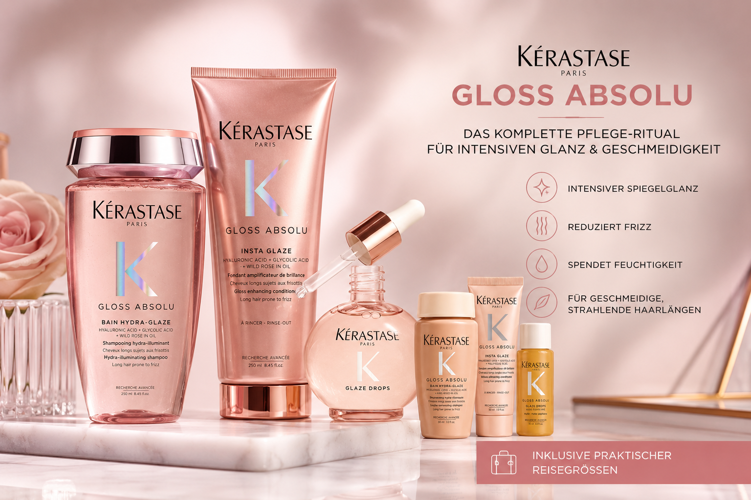 Kérastase Gloss Absolu Trio + gratis Miniaturgrößen