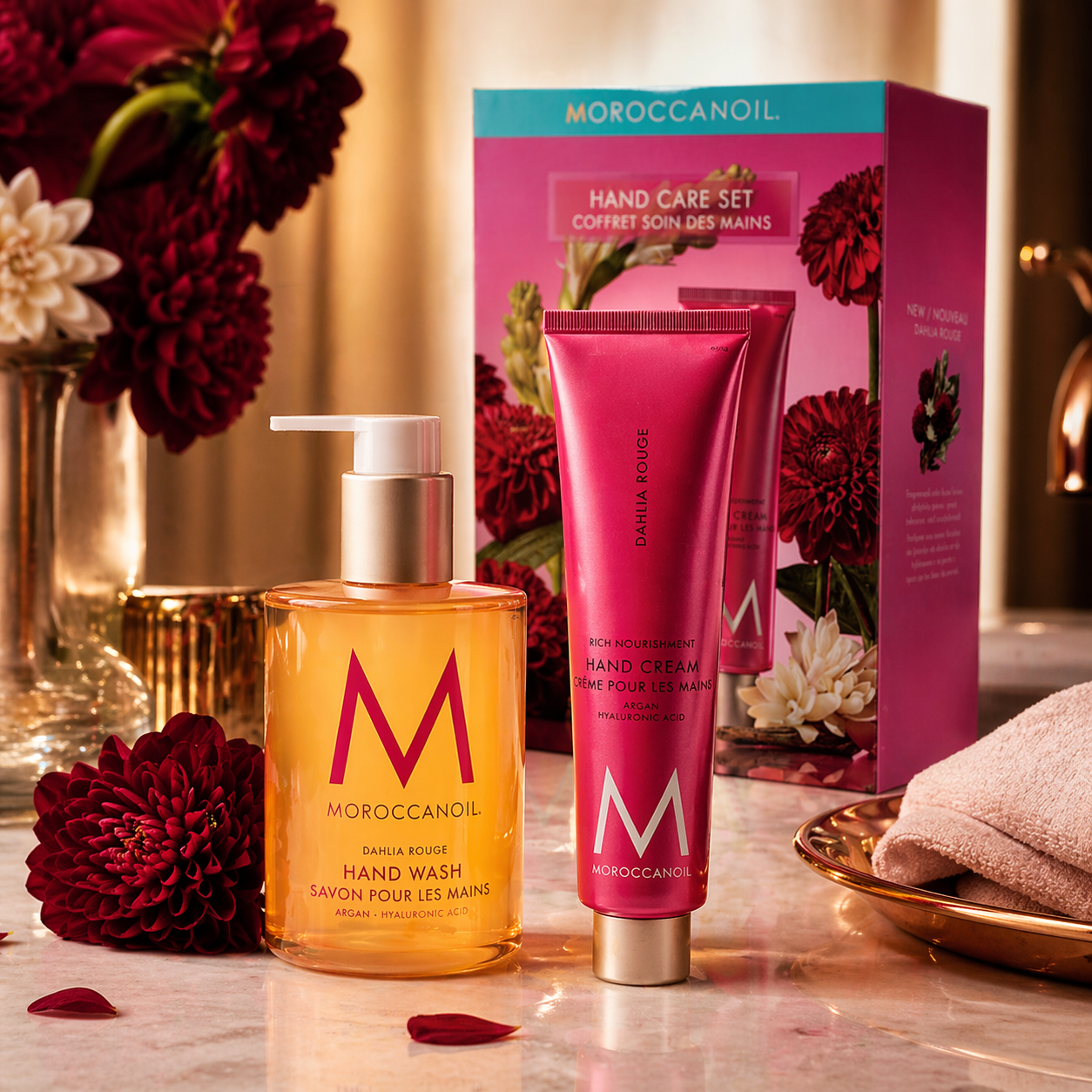 Moroccanoil Dahlia Rouge Hand Care Set