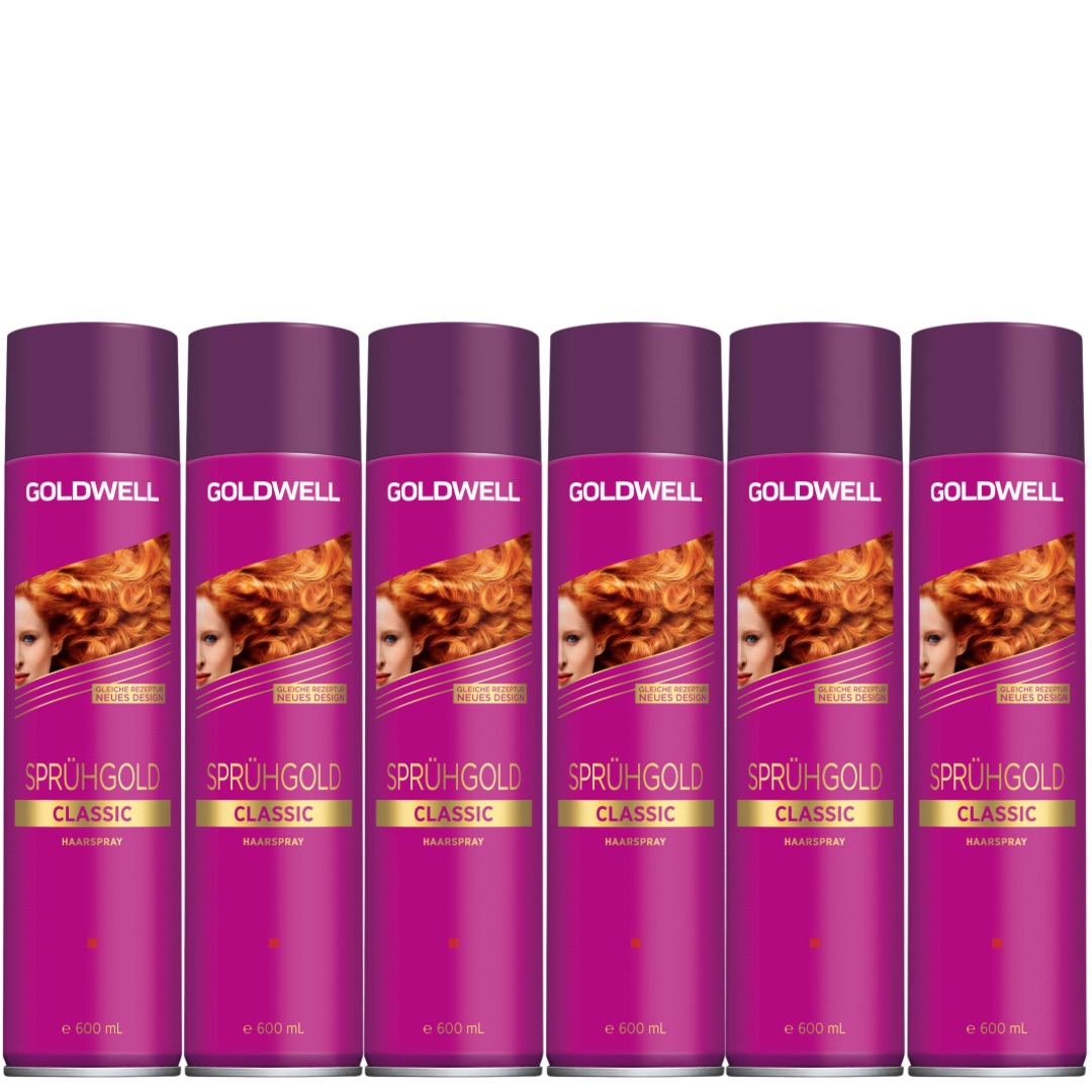 Goldwell Sprühgold Haarspray Set 6x 600 ml
