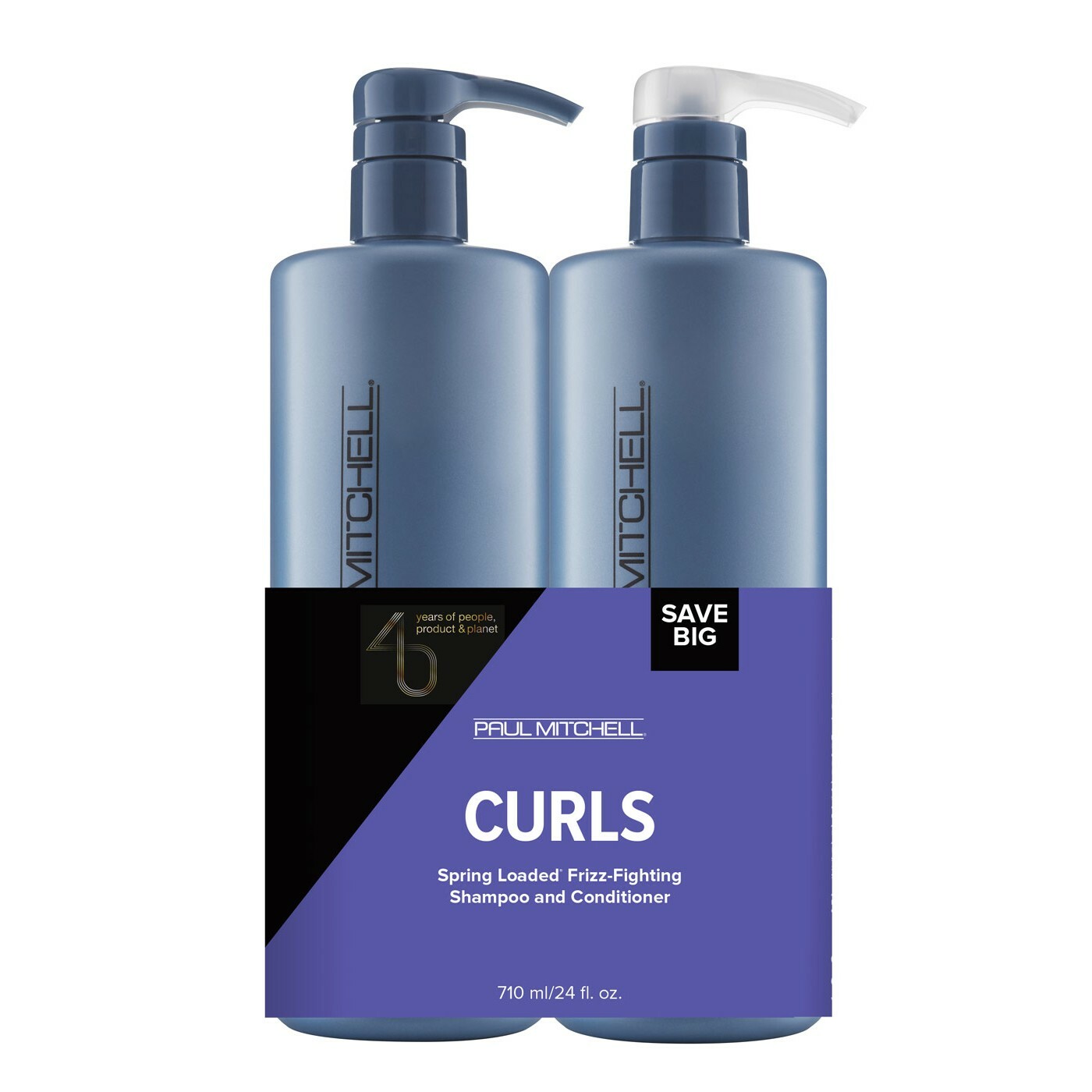 Paul Mitchell Save Big Curls - Spring Loaded Frizz-Fighting Shampoo 710ml + Spring Loaded Frizz-Fighting Conditioner 710ml