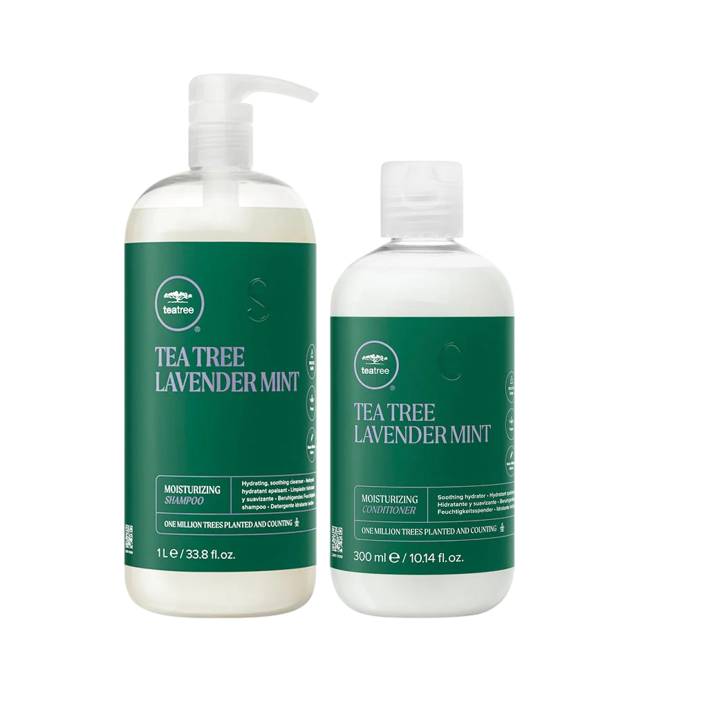 Paul Mitchell Tea Tree Lavender Mint Moisturizing Set - Shampoo 1000ml + Conditioner 300ml