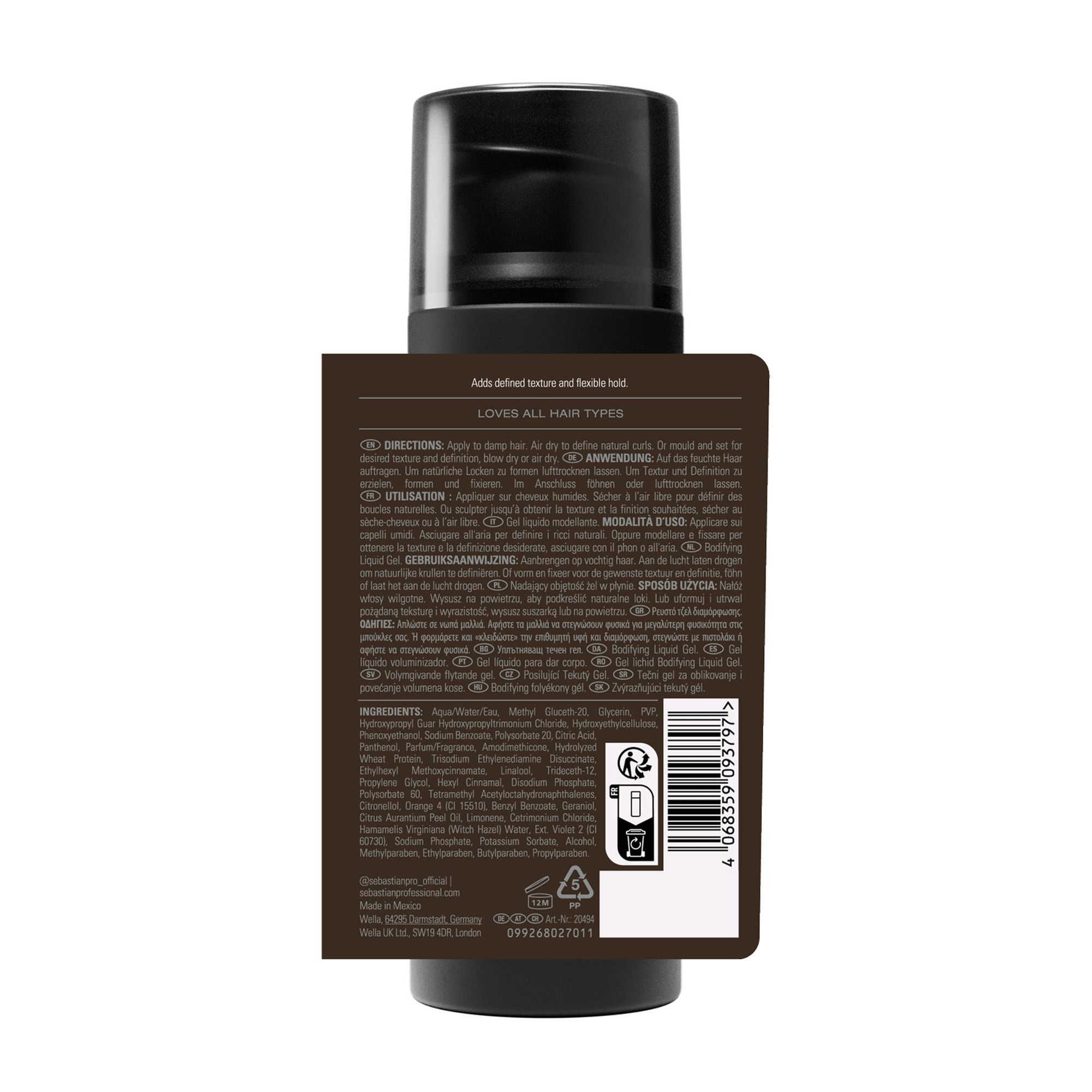 Sebastian Texturizer Bodyfying Liquid Gel 145 ml