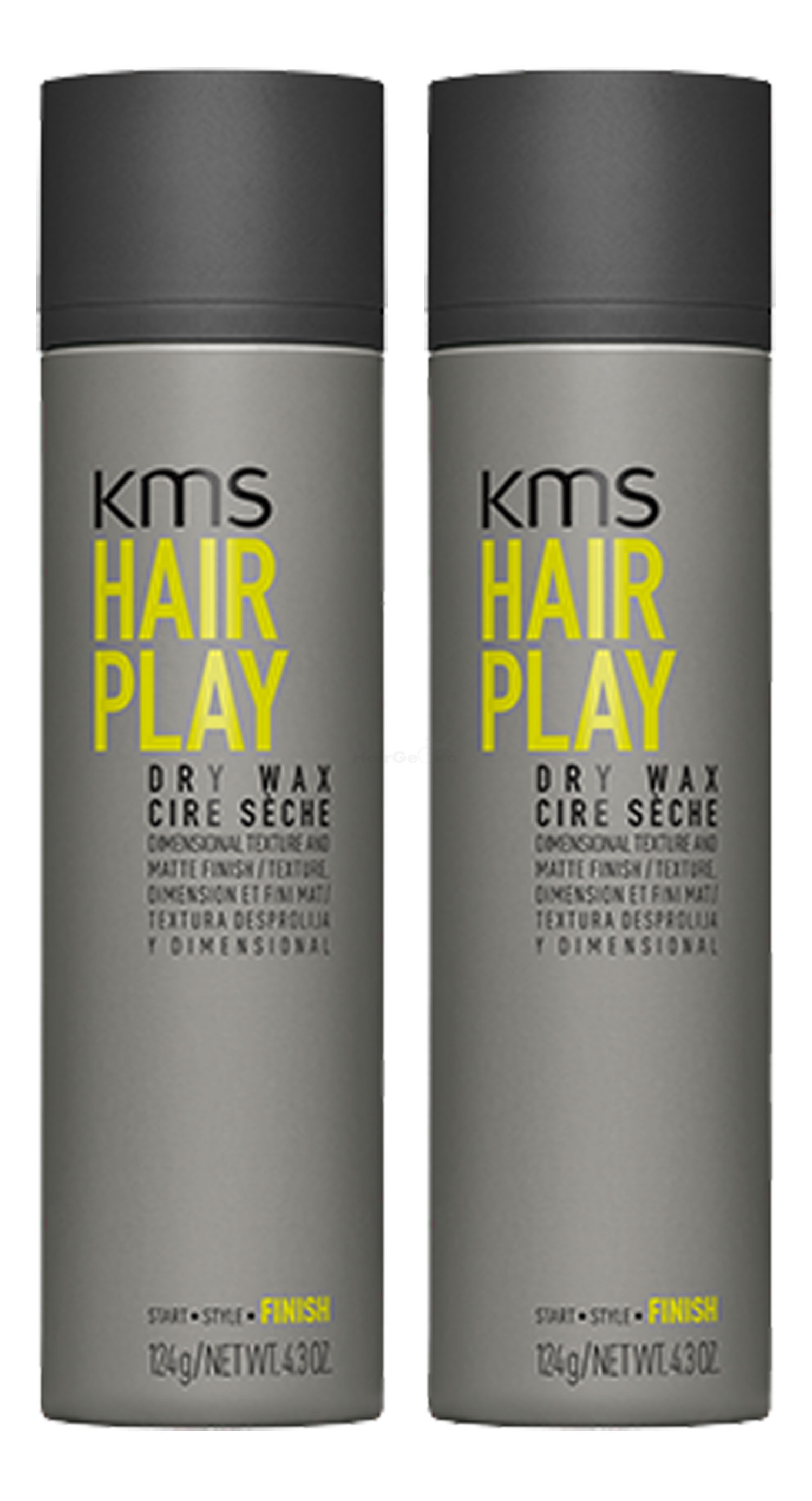 KMS California HAIRPLAY Dry Wax Voc >55% 150ml x2 = 300ml - NEU