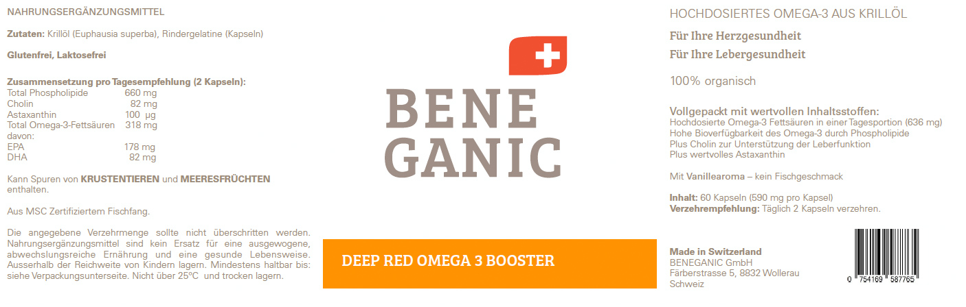 Beneganic Deep Red Omega 60 Kapseln