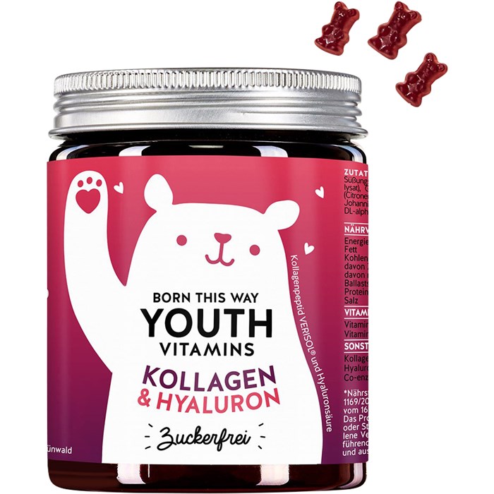 Bears With Benefits Born This Way Youth Vitamin Kollagen & Hyaluron Bears 90pcs 