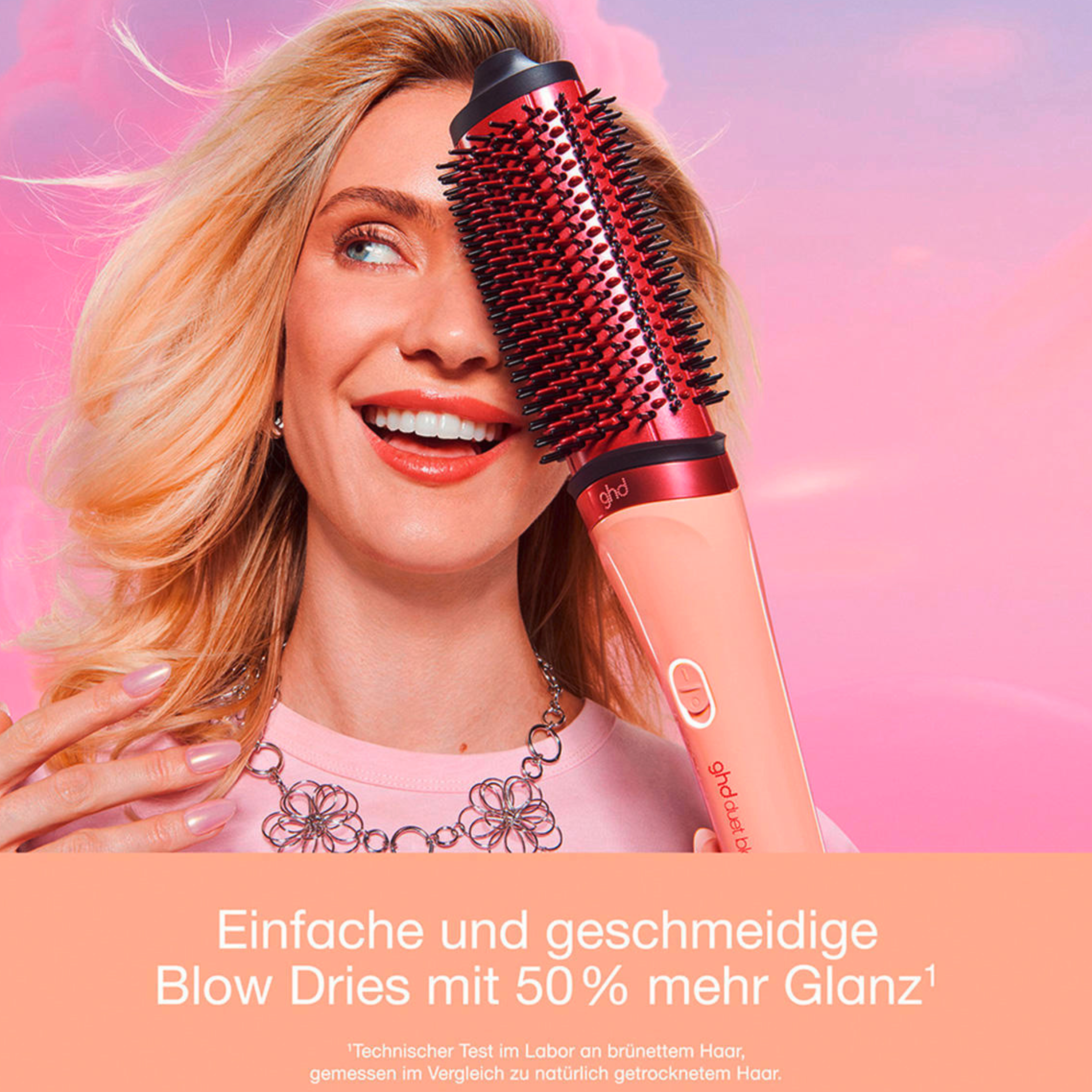 ghd Duet Blowdry Styler – Jelly Collection – 2-in-1 Föhnbürste in Sunkissed Peach