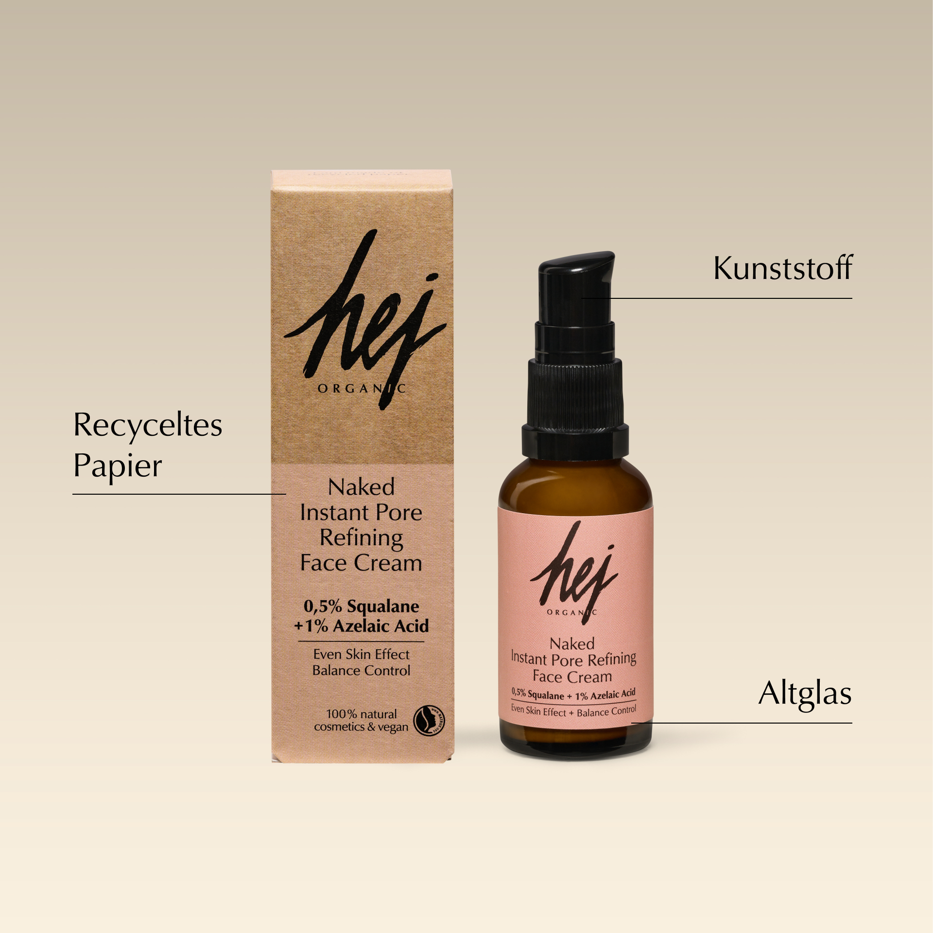 Hej Organic Naked Instant Pore Refining Face Cream 30 ml Hej Organic Naked Instant Pore Refining Face Cream 30 ml