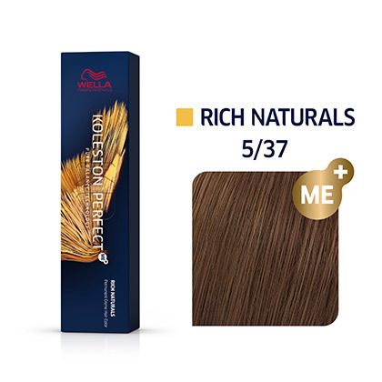 Wella KOLESTON PERFECT Rich Naturals 5/37 Hellbraun Gold-Braun 60ml