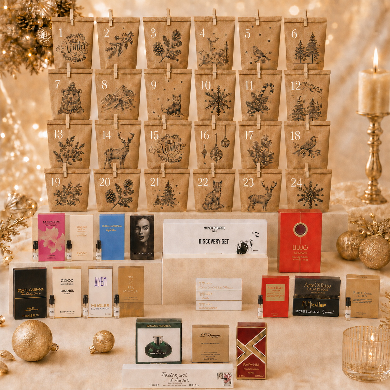 Parfum-Adventskalender für Sie - 24 Duftüberraschungen in Probier-, Reise- und Originalgröße
