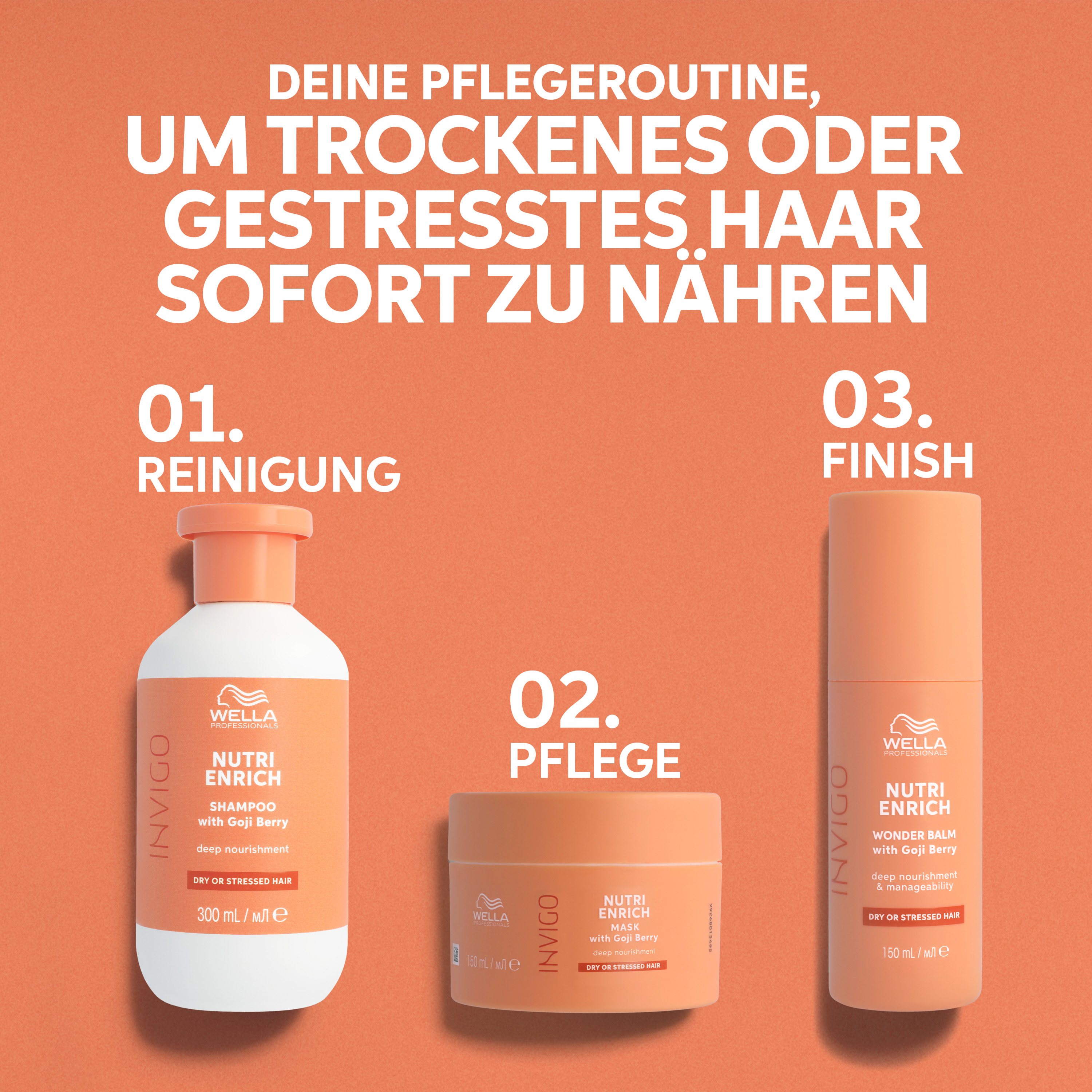 Wella Invigo Nutri Enrich Kit + gratis Wella Haarbürste Wella Invigo Nutri Enrich Kit + gratis Wella Haarbürste