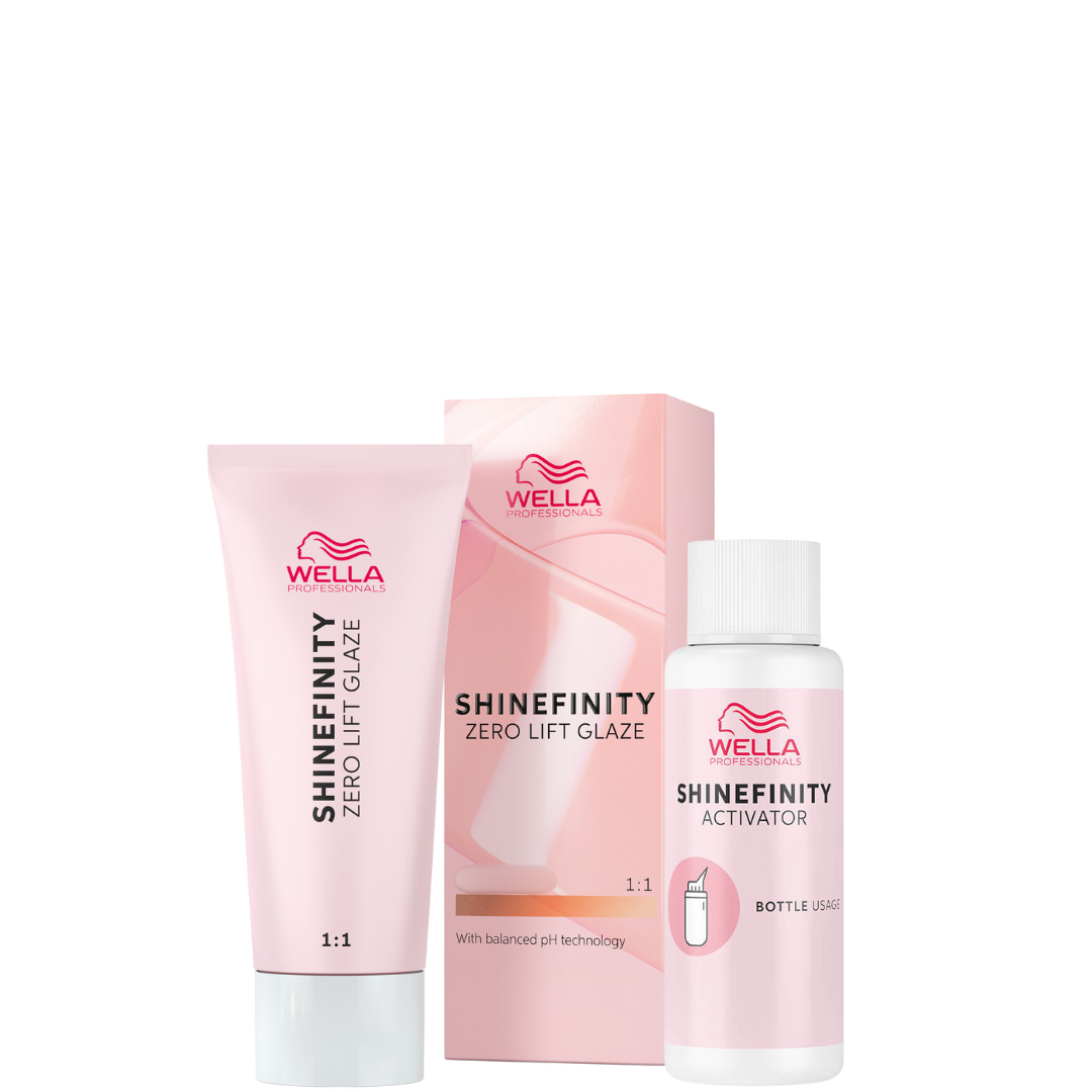 Wella Shinefinity Zero Lift Glaze 00/00 60 ml + Bottle Activator 60 ml