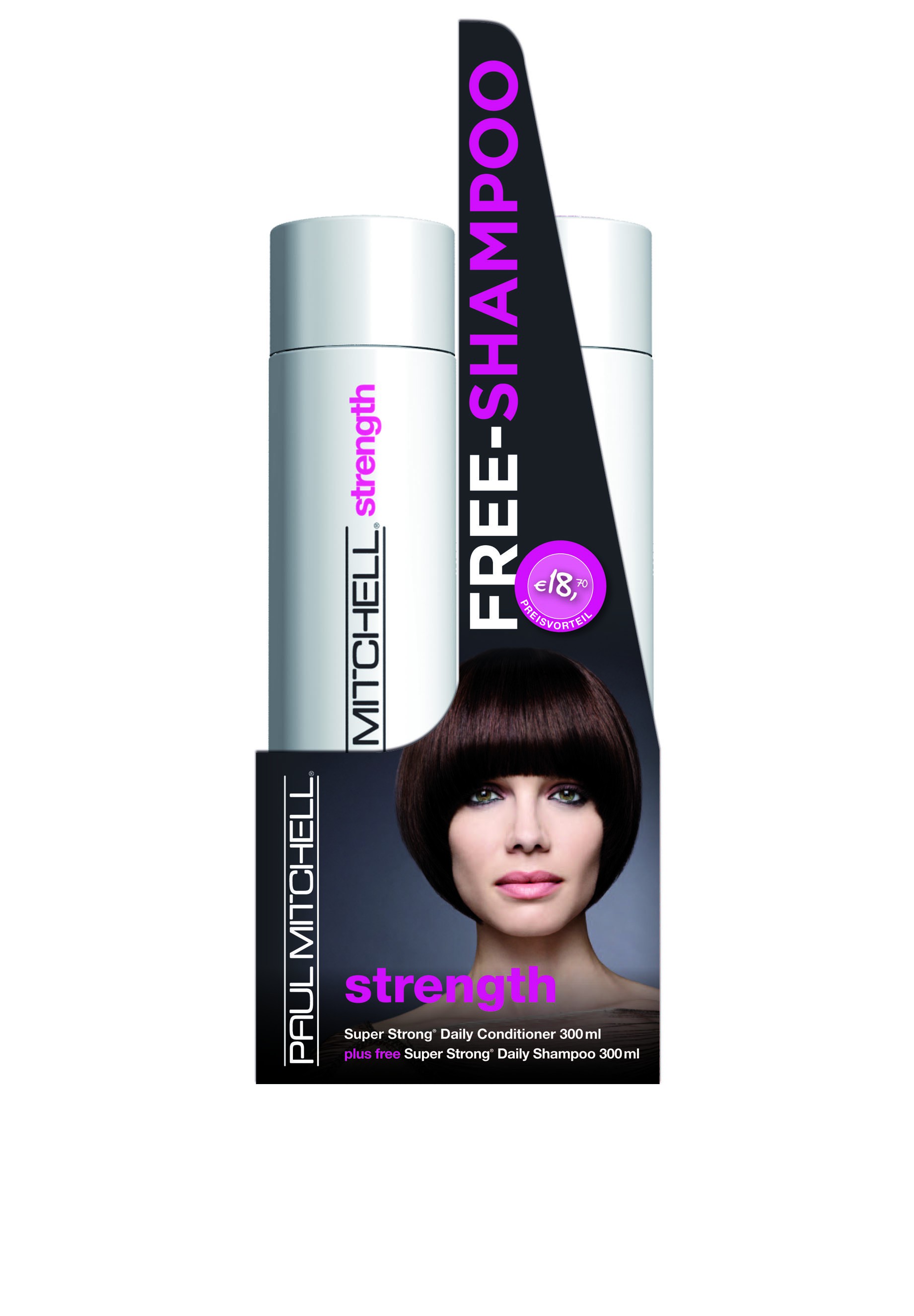 Paul Mitchell Super Strong Set Daily Shampoo 300ml und Conditioner 300ml