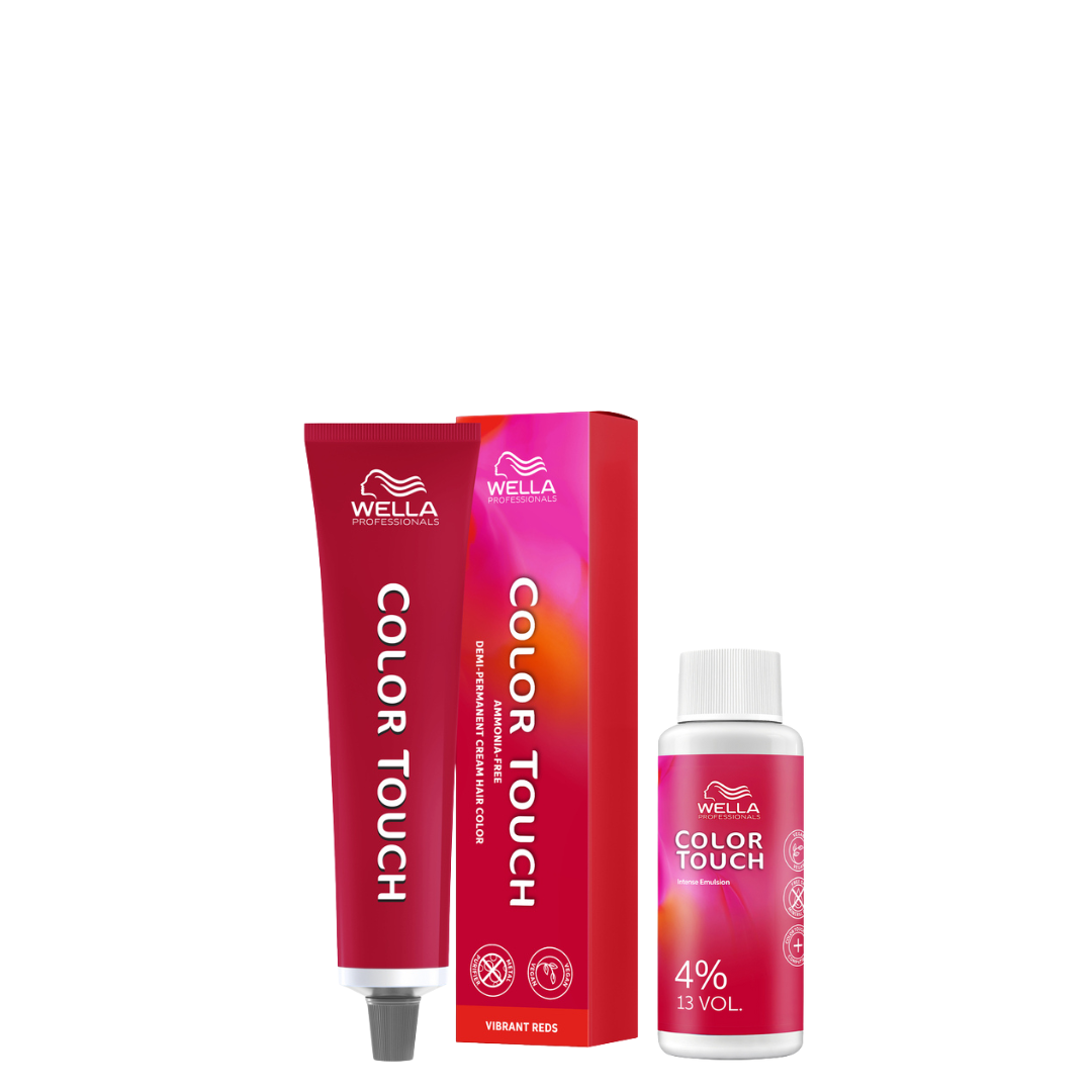 Wella Color Touch Vibrant Reds 8/43 60 ml + Intensiv-Emulsion 4 % 60 ml