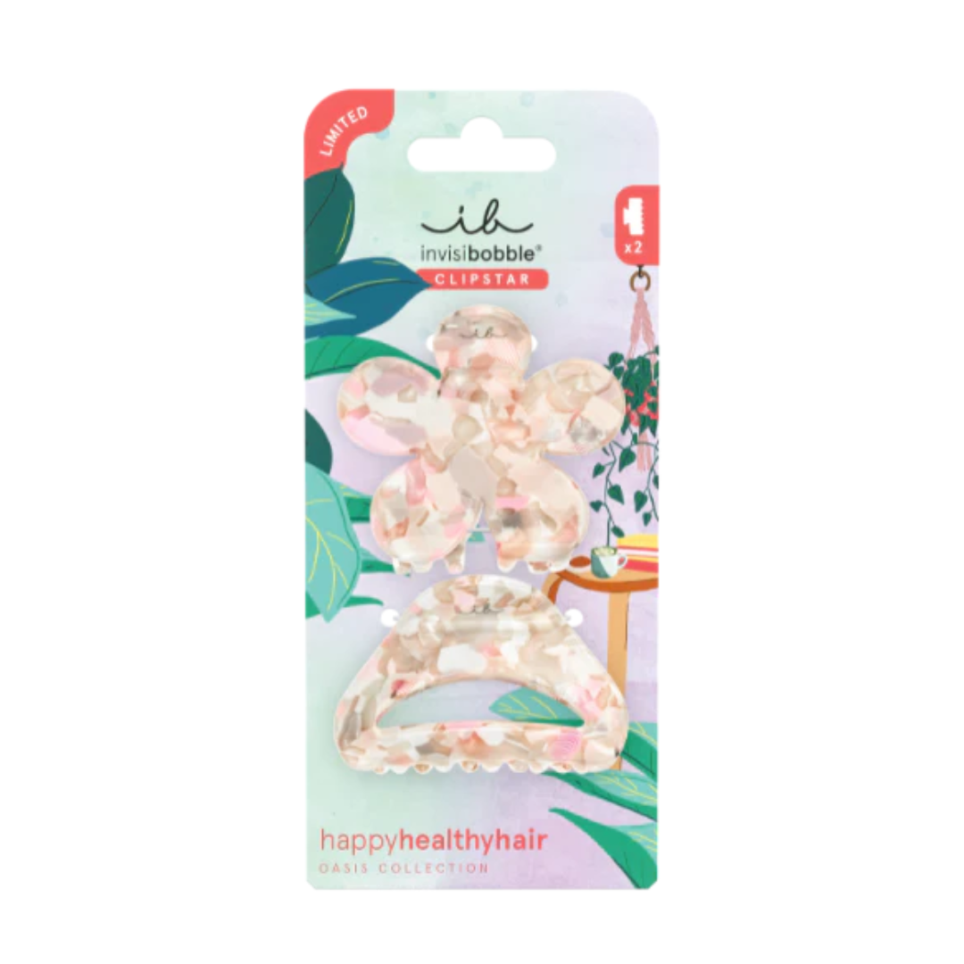 Invisibobble Oasis Collection Clipstar Refreshed Bloom 2pcs