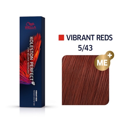 Wella KOLESTON PERFECT Vibrant Reds 5/43 hellbraun rot-gold 60ml