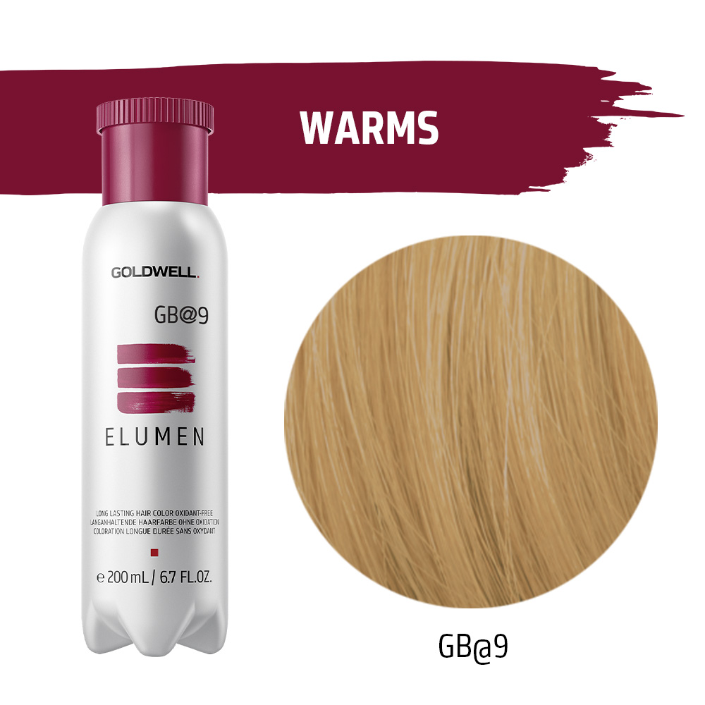 Goldwell Elumen Haarfarbe [GB@9] 200ml + 250ml Lock Versiegelung + 1x Kerasilk Sachet / Probe