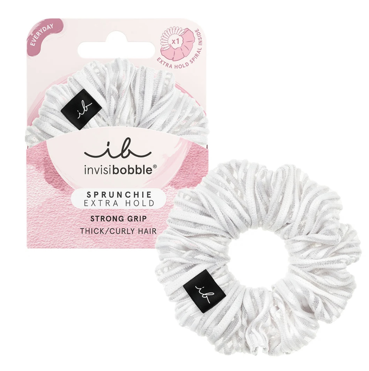 Invisibobble Sprunchie Extra Hold Pure White 