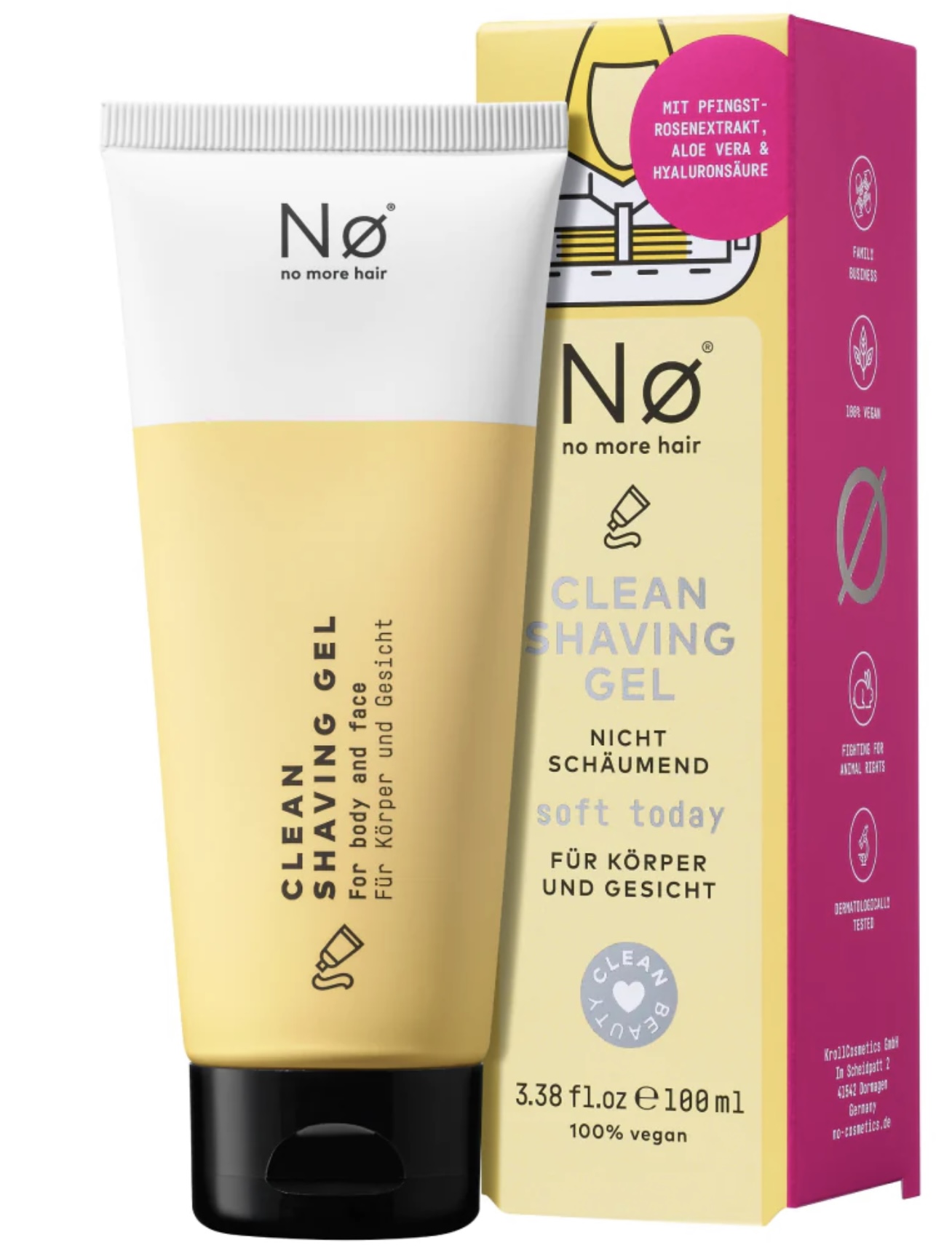 Nø Cosmetics Soft Today Clean Shaving Gel 100 ml