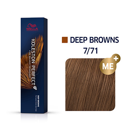Wella KOLESTON PERFECT Deep Browns 7/71 Mittelblond Braun-Asch 60ml Wella KOLESTON PERFECT Deep Browns 7/71 Mittelblond Braun-Asch 60ml
