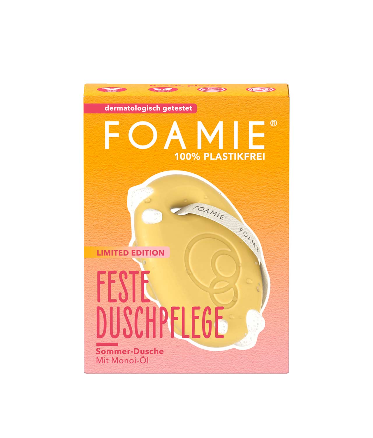Foamie Feste Duschpflege Beach, Please Limited Edition 80g