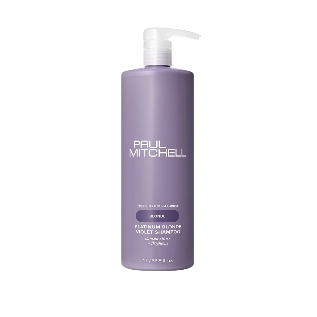 Paul Mitchell Platinum Blonde Violet Shampoo 1000ml + Pumpe