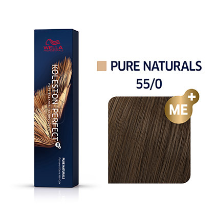 Wella KOLESTON PERFECT Pure Naturals 55/0 Hellbraun Intensiv Natur 60ml Wella KOLESTON PERFECT Pure Naturals 55/0 Hellbraun Intensiv Natur 60ml