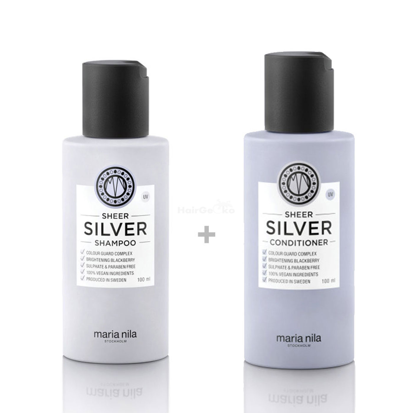 Maria Nila Sheer Silver Set - Shampoo 100 ml + Conditioner 100 ml