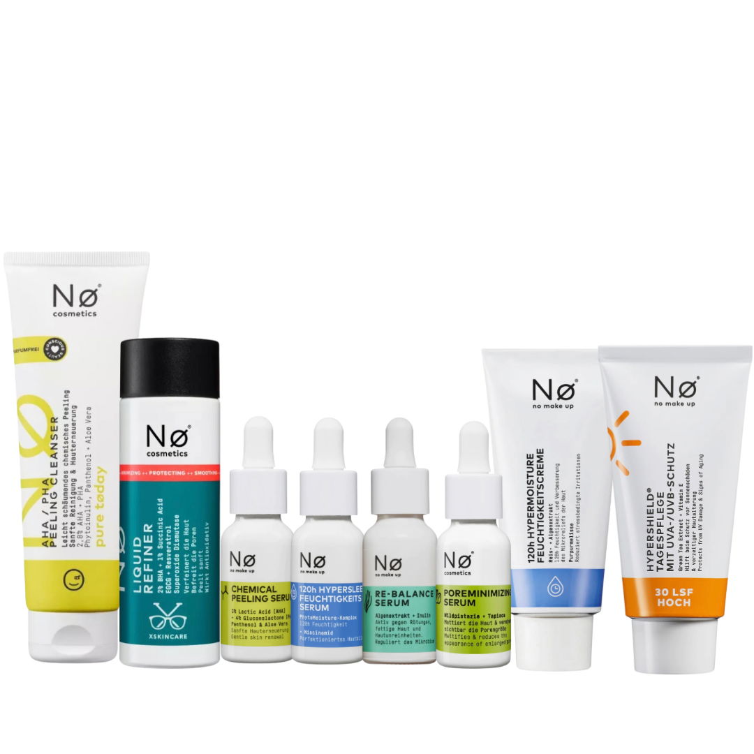 Nø Cosmetics Routine für ölige Haut mit Unreinheiten