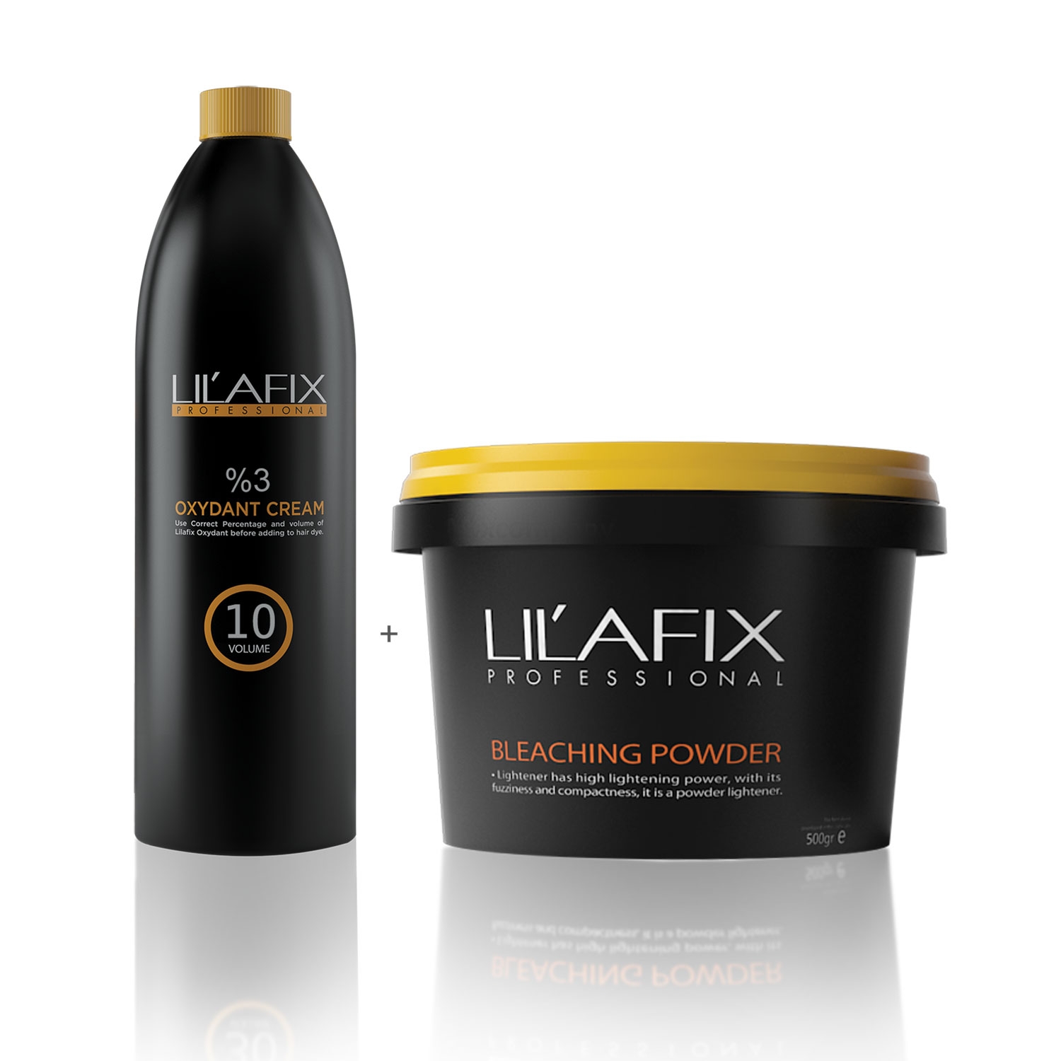 Lilafix Oxydant Cream Oxidant Wasserstoff Entwickler 3% 1l + Blondierung 2000g