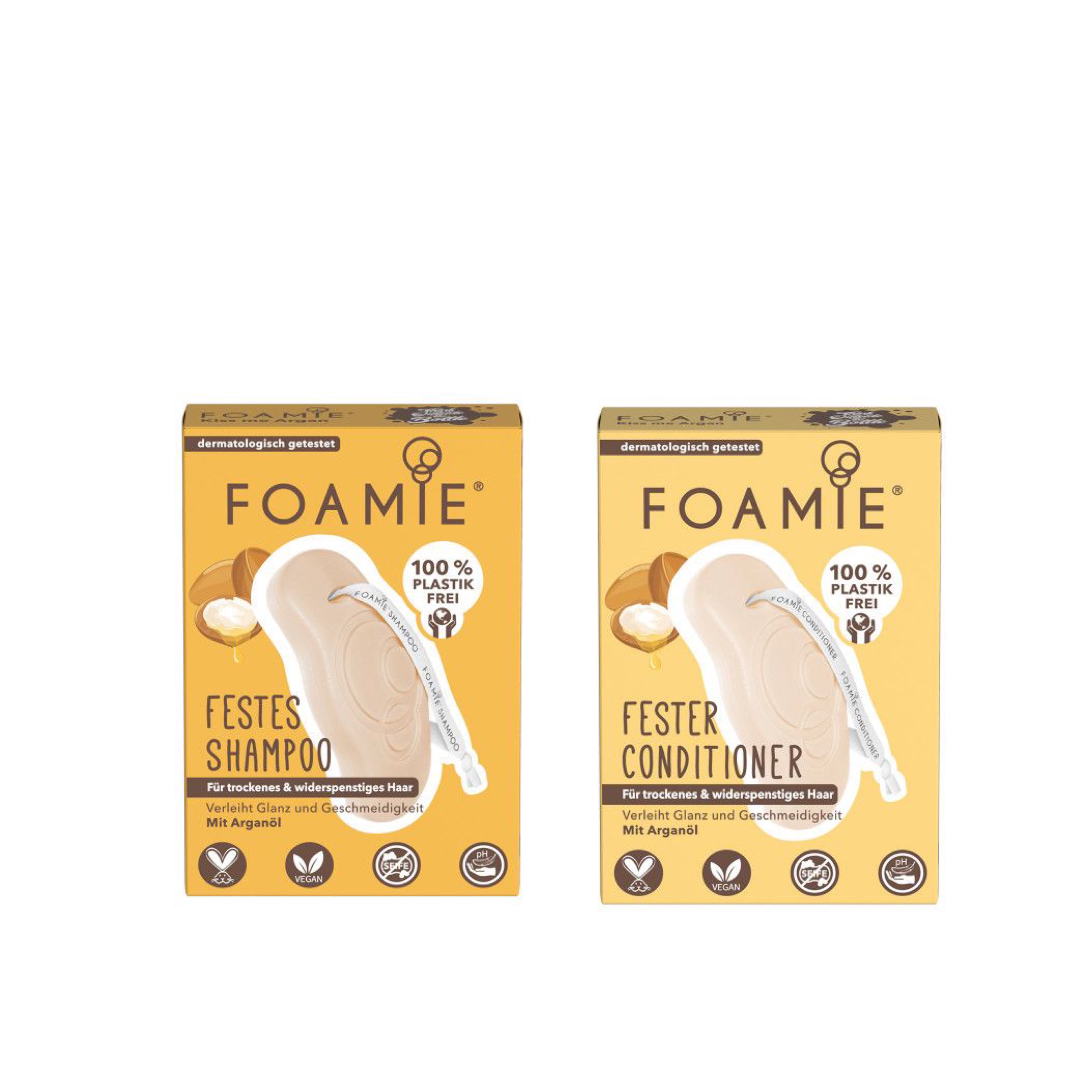 Foamie Kiss Me Argan Set - Shampoo + Conditioner
